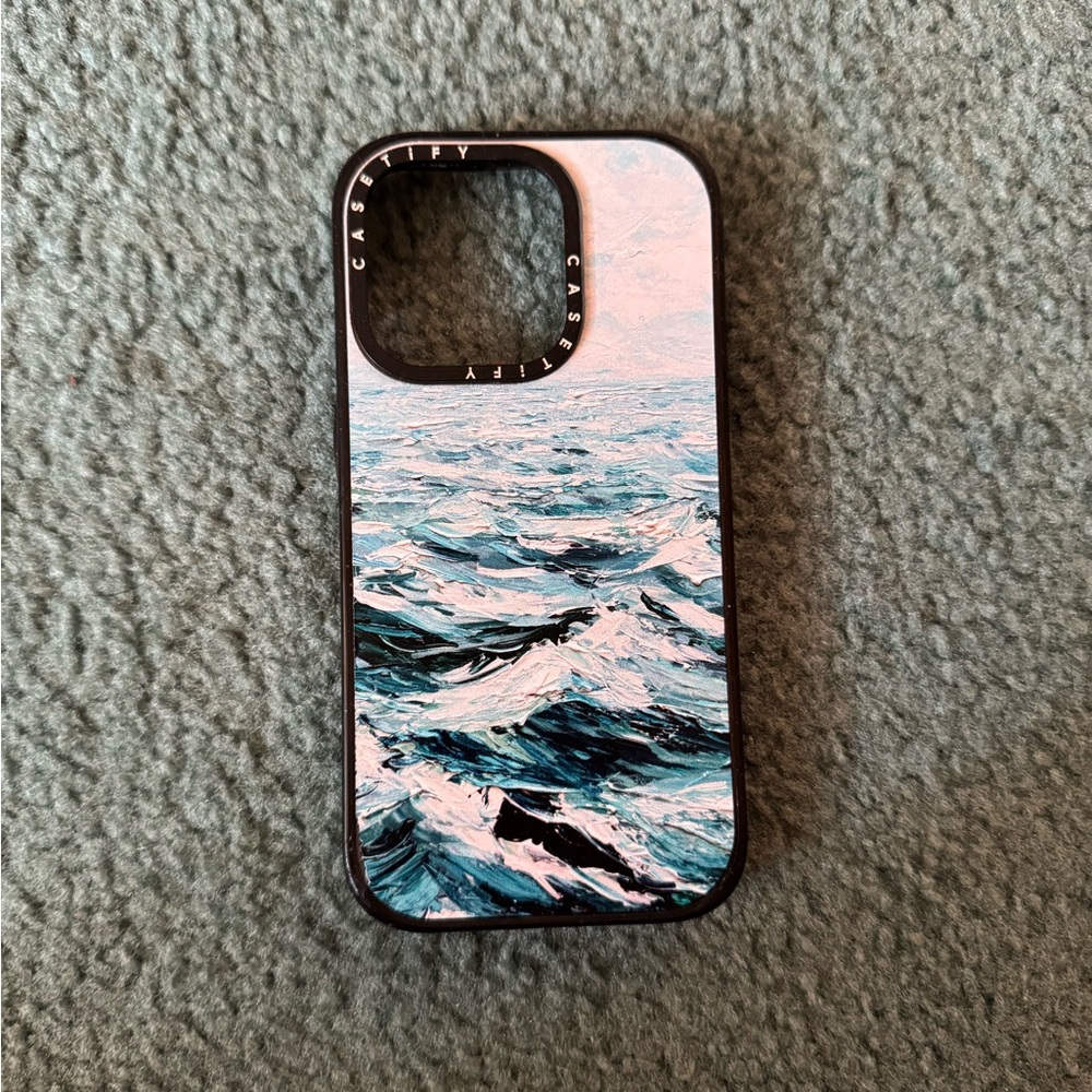 Casetify Blue Ocean Wave iPhone 15 Pro Case